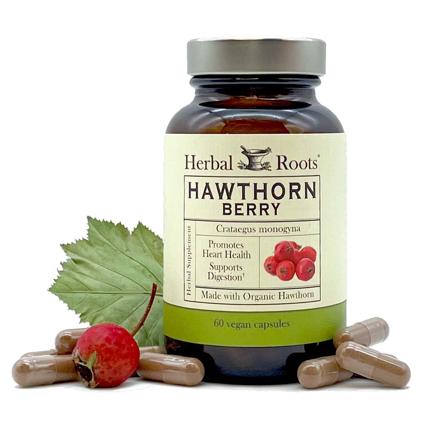 Herbal Roots Organic Hawthorn Berry Capsules Naturally On Main